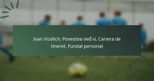 Ivan Vicelich: Povestea vieții, Cariera de tineret, Fundal personal